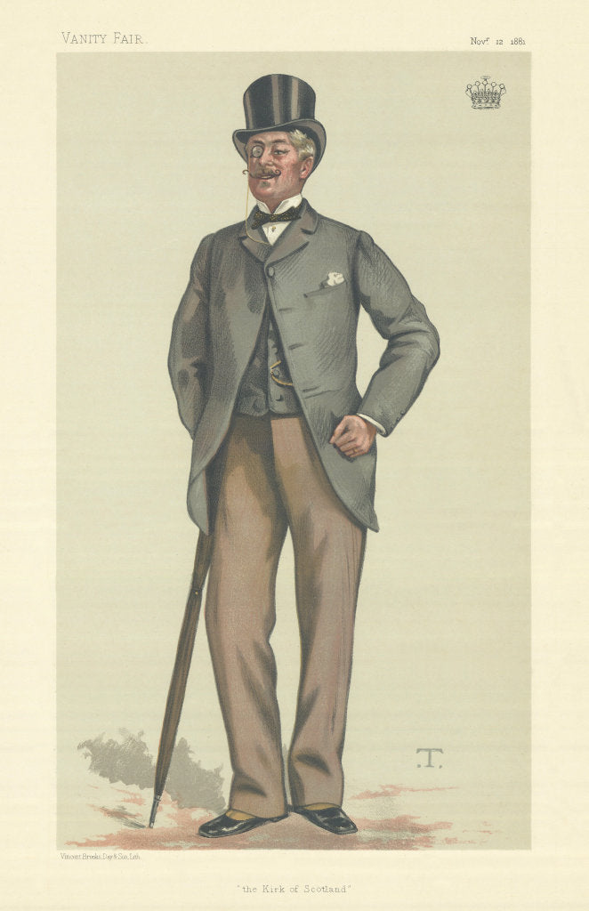 VANITY FAIR SPY CARTOON St Clair-Erskine Earl Rosslyn. The Kirk of Scotland 1881
